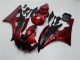 Preisgünstige Yamaha YZF R6 Motorrad Verkleidung Kit 2006-2007 - Rot Matt Schwarz