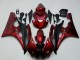 Preisgünstige Yamaha YZF R6 Motorrad Verkleidung Kit 2006-2007 - Rot Matt Schwarz
