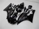 Preisgünstige Yamaha YZF R6 Motorrad Verkleidung Kit 2006-2007 - Glanzendes Schwarz Matt Schwarz