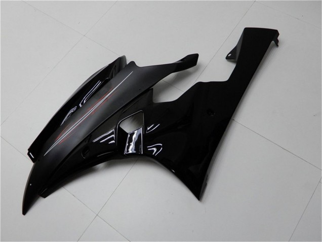 Preisgünstige Yamaha YZF R6 Motorrad Verkleidung Kit 2006-2007 - Glanzendes Schwarz Matt Schwarz
