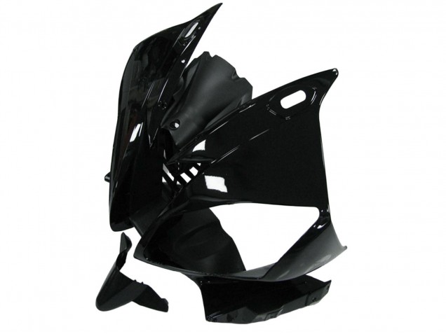 Preisgünstige Yamaha YZF R6 Motorrad Verkleidung 2006-2007 - Glanzendes Schwarz Matt Schwarz