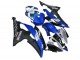 Preisgünstige Yamaha YZF R6 Motorrad Verkleidung 2008-2016 - Weiss Blau Matt Schwarz Yamalube