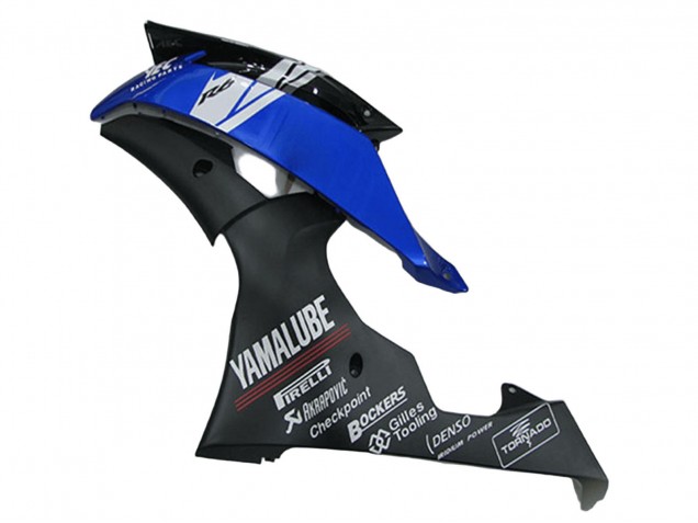 Preisgünstige Yamaha YZF R6 Motorrad Verkleidung 2008-2016 - Weiss Blau Matt Schwarz Yamalube