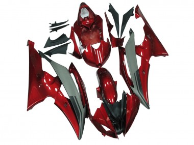 Preisgünstige Yamaha YZF R6 Motorrad Verkleidung 2008-2016 - Rot Grau