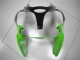 Preisgünstige Kawasaki ZX6R Motorrad Verkleidung Kit 2000-2002 - Grun Weiss Schwarz