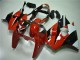 Preisgünstige Kawasaki ZX6R Motorrad Verkleidung 2000-2002 - Weiss Rot Glanzendes Schwarz