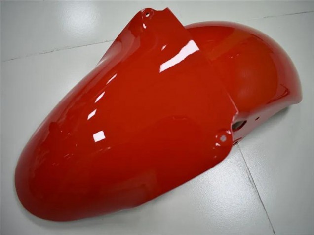 Preisgünstige Kawasaki ZX6R Motorrad Verkleidung 2000-2002 - Weiss Rot Glanzendes Schwarz
