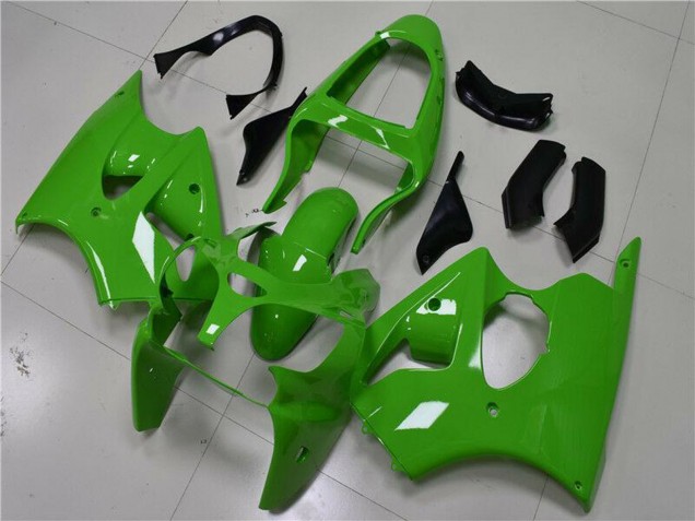 Preisgünstige Kawasaki ZX6R Motorrad Verkleidung 2000-2002 - Grun Schwarz