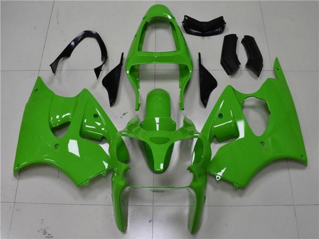 Preisgünstige Kawasaki ZX6R Motorrad Verkleidung 2000-2002 - Grun Schwarz