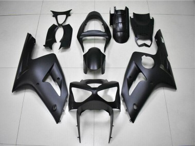 Preisgünstige Kawasaki ZX6R Motorrad Verkleidung 2003-2004 - Matt Schwarz