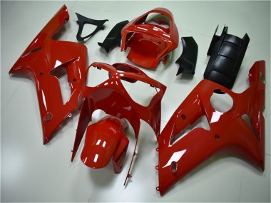 Preisgünstige Kawasaki ZX6R Motorrad Verkleidung Kit 2003-2004 - Rot