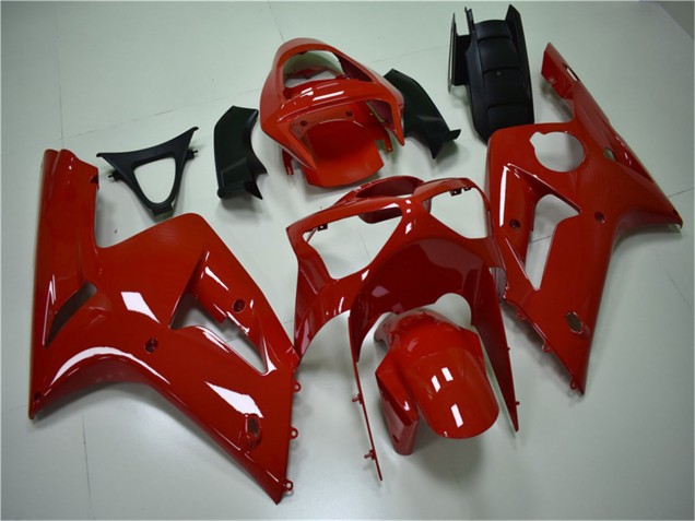 Preisgünstige Kawasaki ZX6R Motorrad Verkleidung Kit 2003-2004 - Rot