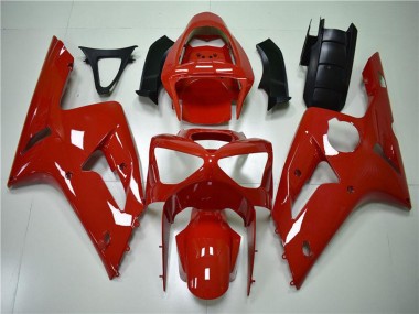 Preisgünstige Kawasaki ZX6R Motorrad Verkleidung Kit 2003-2004 - Rot
