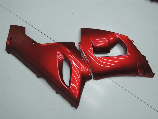 Preisgünstige Kawasaki ZX6R Motorrad Verkleidung 2005-2006 - Bonbon Rot