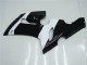 Preisgünstige Kawasaki ZX6R Motorrad Verkleidung 2005-2006 - Weiss Glanzendes Schwarz