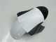 Preisgünstige Kawasaki ZX6R Motorrad Verkleidung 2005-2006 - Weiss Glanzendes Schwarz