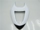Preisgünstige Kawasaki ZX6R Motorrad Verkleidung 2005-2006 - Weiss Glanzendes Schwarz