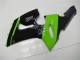 Preisgünstige Kawasaki ZX6R Motorrad Verkleidung 2005-2006 - Grun Glanzendes Schwarz