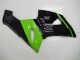 Preisgünstige Kawasaki ZX6R Motorrad Verkleidung 2005-2006 - Grun Glanzendes Schwarz