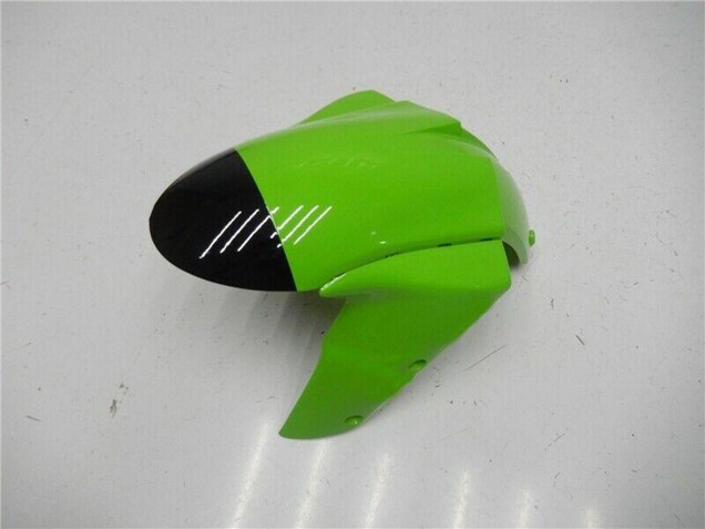Preisgünstige Kawasaki ZX6R Motorrad Verkleidung 2005-2006 - Grun Glanzendes Schwarz