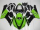Preisgünstige Kawasaki ZX6R Motorrad Verkleidung 2005-2006 - Grun Glanzendes Schwarz