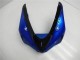 Preisgünstige Kawasaki ZX6R Motorrad Verkleidung Kit 2005-2006 - Blau Glanzendes Schwarz