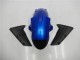 Preisgünstige Kawasaki ZX6R Motorrad Verkleidung Kit 2005-2006 - Blau Glanzendes Schwarz
