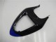 Preisgünstige Kawasaki ZX6R Motorrad Verkleidung Kit 2005-2006 - Blau Glanzendes Schwarz