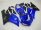 Preisgünstige Kawasaki ZX6R Motorrad Verkleidung 2005-2006 - Blau Matt Schwarz