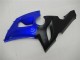 Preisgünstige Kawasaki ZX6R Motorrad Verkleidung 2005-2006 - Blau Matt Schwarz