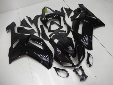 Preisgünstige Kawasaki ZX6R Motorrad Verkleidung 2007-2008 - Glanzendes Schwarz