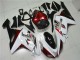 Preisgünstige Kawasaki ZX6R Motorrad Verkleidung 2007-2008 - Weiss Schwarz Rot
