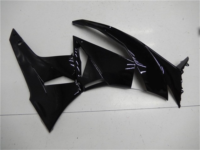 Preisgünstige Kawasaki ZX6R Motorrad Verkleidung 2009-2012 - Glanzendes Schwarz