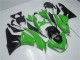Preisgünstige Kawasaki ZX6R Motorrad Verkleidung Kit 2009-2012 - Grun Glanzendes Schwarz