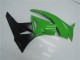 Preisgünstige Kawasaki ZX6R Motorrad Verkleidung Kit 2009-2012 - Grun Glanzendes Schwarz