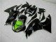 Preisgünstige Kawasaki ZX6R Motorrad Verkleidung 2009-2012 - Glanzendes Schwarz Grun