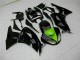Preisgünstige Kawasaki ZX6R Motorrad Verkleidung 2009-2012 - Glanzendes Schwarz Grun