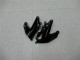 Preisgünstige Kawasaki ZX6R Motorrad Verkleidung 2009-2012 - Glanzendes Schwarz Grun