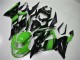 Preisgünstige Kawasaki ZX6R Motorrad Verkleidung 2013-2018 - Grun Glanzendes Schwarz