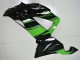 Preisgünstige Kawasaki ZX6R Motorrad Verkleidung 2013-2018 - Grun Glanzendes Schwarz