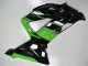 Preisgünstige Kawasaki ZX6R Motorrad Verkleidung 2013-2018 - Grun Glanzendes Schwarz