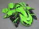 Preisgünstige Kawasaki ZX14R ZZR1400 Motorrad Verkleidung 2006-2011 - Grun Glanzendes Schwarz