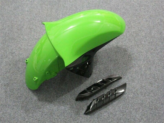 Preisgünstige Kawasaki ZX14R ZZR1400 Motorrad Verkleidung 2006-2011 - Grun Glanzendes Schwarz