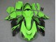 Preisgünstige Kawasaki ZX14R ZZR1400 Motorrad Verkleidung 2006-2011 - Grun Glanzendes Schwarz