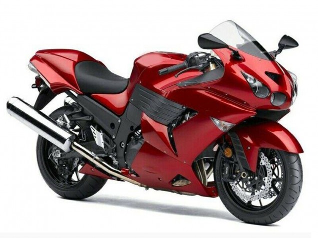 Preisgünstige Kawasaki ZX14R ZZR1400 Motorrad Verkleidung 2006-2011 - Rot
