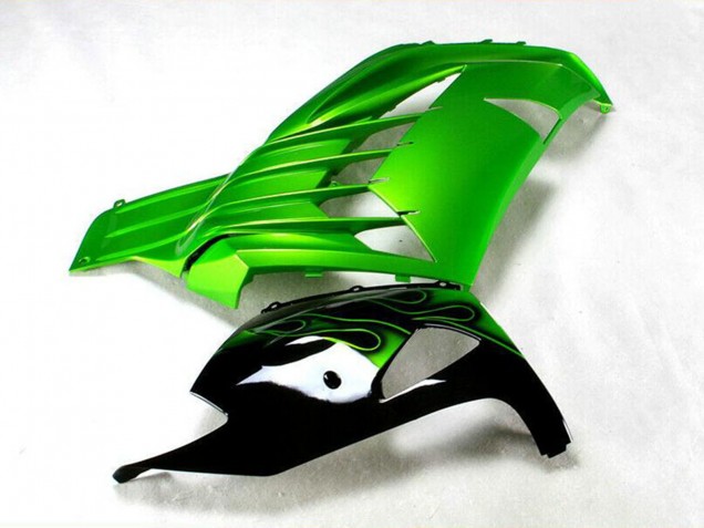 Preisgünstige Kawasaki ZX14R ZZR1400 Motorrad Verkleidung 2012-2024 - Grun Glanzendes Schwarz