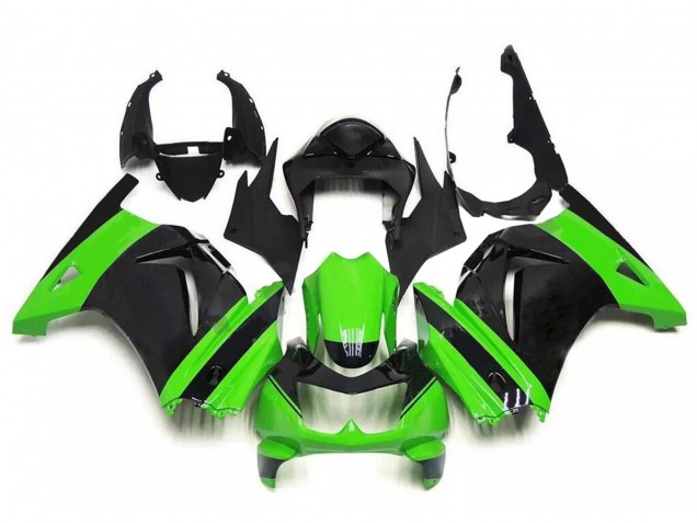 Preisgünstige Kawasaki EX250 Motorrad Verkleidung 2008-2012 - Grun Schwarz