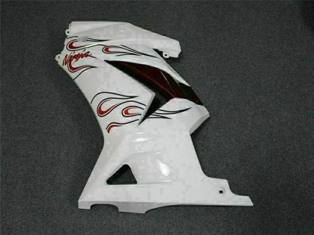 Preisgünstige Kawasaki EX250 Motorrad Verkleidung 2008-2012 - Weiss Rot
