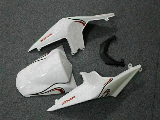 Preisgünstige Kawasaki EX250 Motorrad Verkleidung 2008-2012 - Weiss Rot