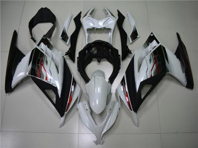 Preisgünstige Kawasaki Ninja 300 EX300R Motorrad Verkleidung 2013-2017 - Weiss Rot Schwarz
